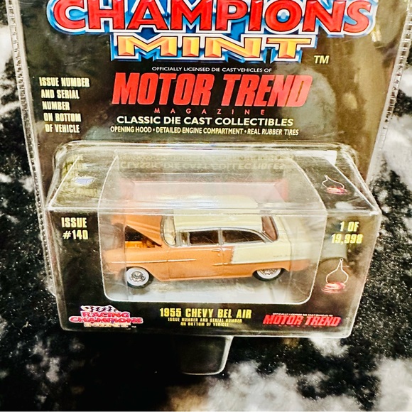 Racing Champions Mint Motor Trend Edition #140 1955 Chevy Bel Air Brown - Picture 4 of 7